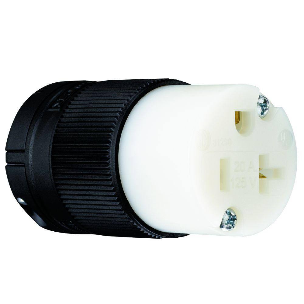 Legrand Pass  Seymour Armored 15 Amp 125-Volt NEMA 5-15R Straight Blade Connector PS520CCLBCCV4