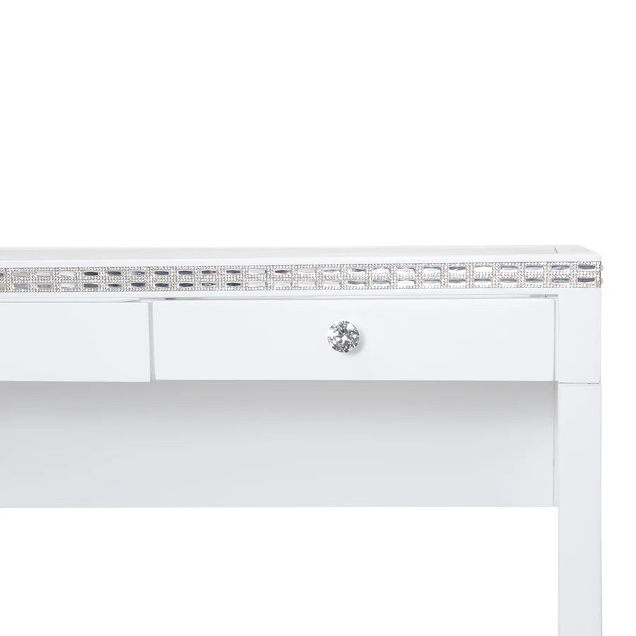 IVFT-SLAYPLUSCRYTB-WHT-N | SlayStation® Plus Crystal Premium Vanity Table