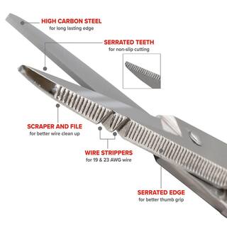 Jameson Cable Splicer Scissors 5-14 in. with Snip Grip 32-41NS