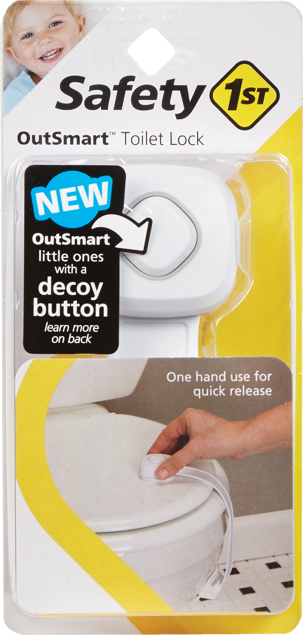 Safety 1st Outsmart Toilet Lid Lock White