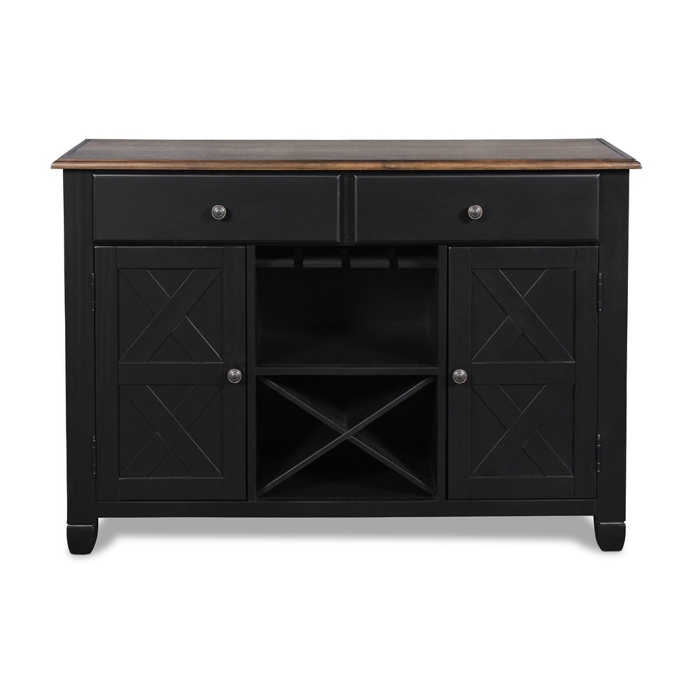 New Classic Furniture Cassidy X Shaped Accent Server