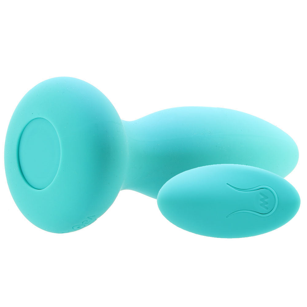 A-Play Experienced Vibrating Remote Butt Plug in Teal