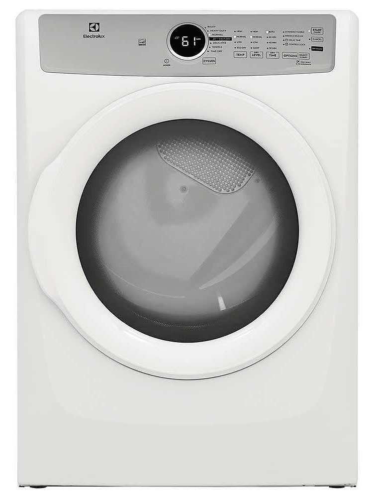 Electrolux 8 Cu. Ft. White Front Load Gas Dryer