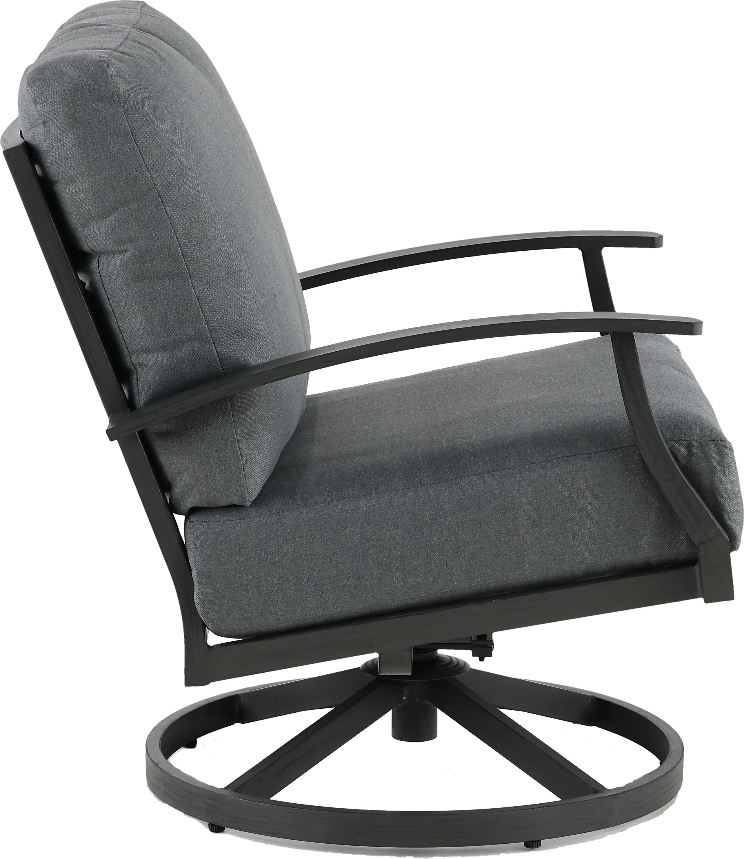 West Lake Gray Patio Swivel Patio Chair