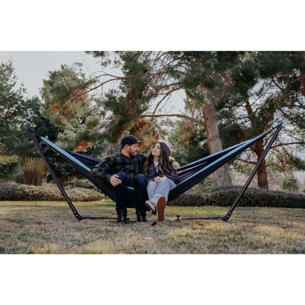 Stansport Double Nylon Hammock Navy light Blue