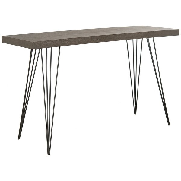 Safavieh Mid-Century Wolcott Dark Brown/ Black Lacquer Console - 55