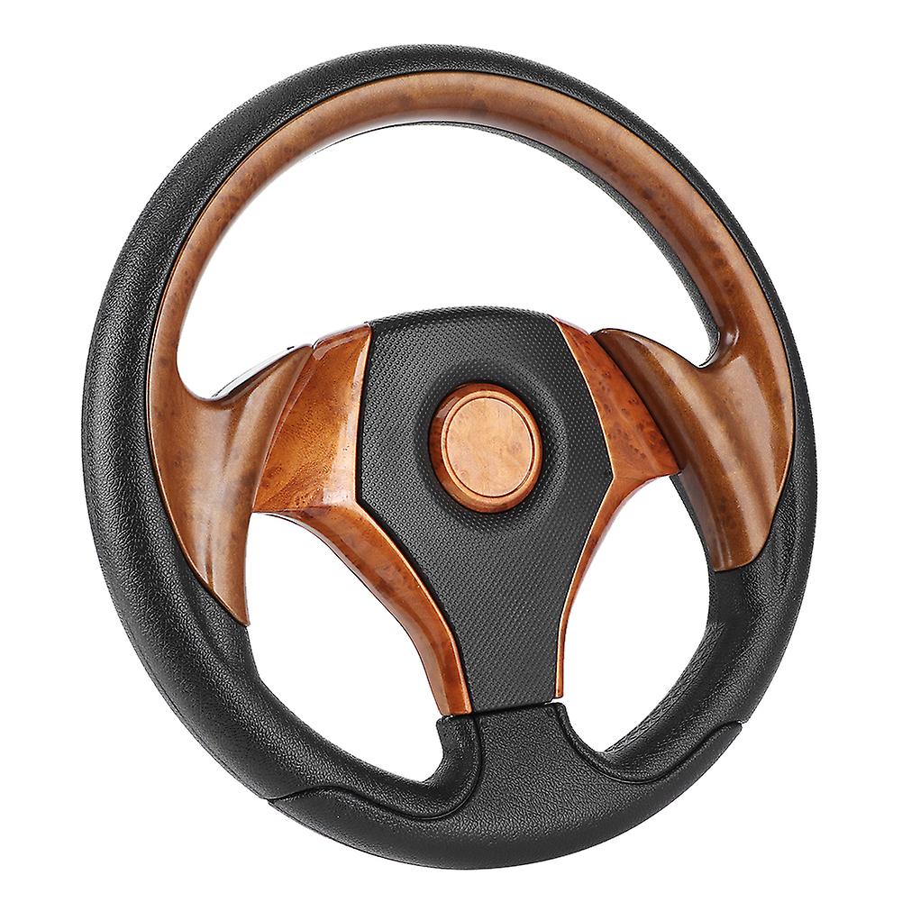 320mm Universal Steering Wheel 6 Bolt Type Imitative Racing Car Automobile Modifiedbrown