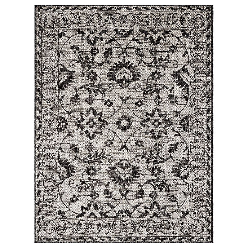 Nicole Miller New York Patio Country Ayala Botanical Floral Indoor Outdoor Area Rug