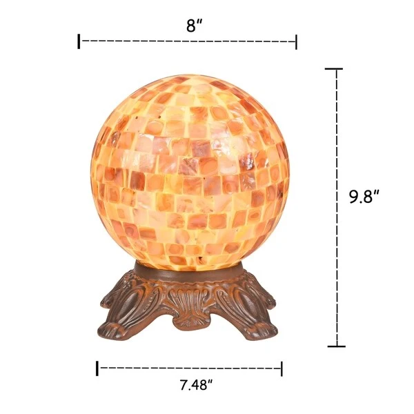 Sea Shell 1-light Dark Bronze Table Lamp