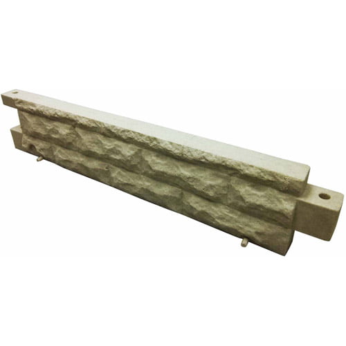 Good Ideas Garden Wizard 4 Foot Stone Landscape Border Wall - Sandstone