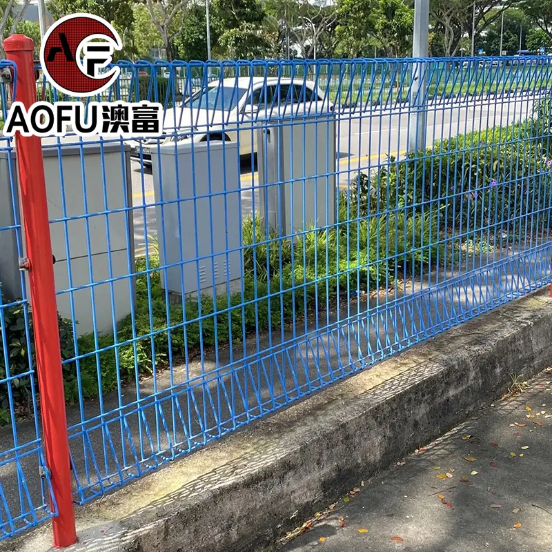 Roll top BRC wire mesh fence for road and highway  6ft brc welded wire mesh fencing brc fence for sale