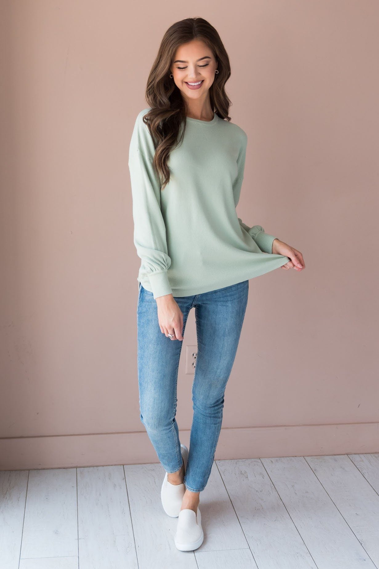 Fall In Line Modest Thermal Sweater