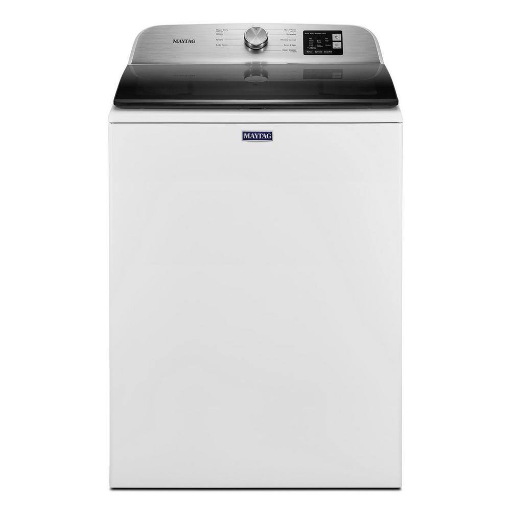 Maytag 28 in. 4.8 cu. ft. White Top Load Washing Machine with Deep Fill MVW6200KW