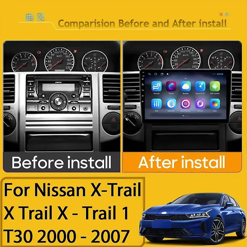 Wireless CarPlay Android Auto Radio for Nissan X-Trail X Trail X - Trail 1 T30 2000 -2007 Multimedia