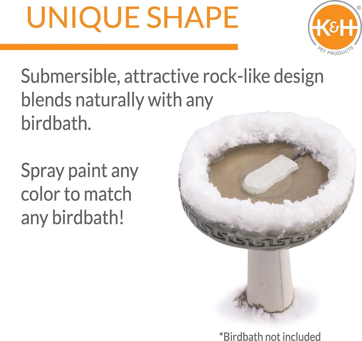 KandH Pet Products Ice Eliminator Super Birdbath Deicer