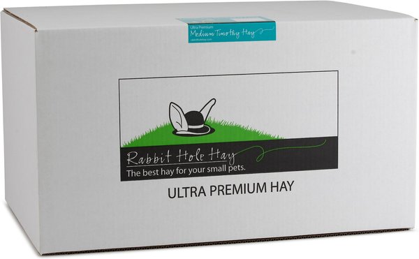 Rabbit Hole Hay Ultra Premium， Hand Packed Medium Timothy Hay Small Animal Food