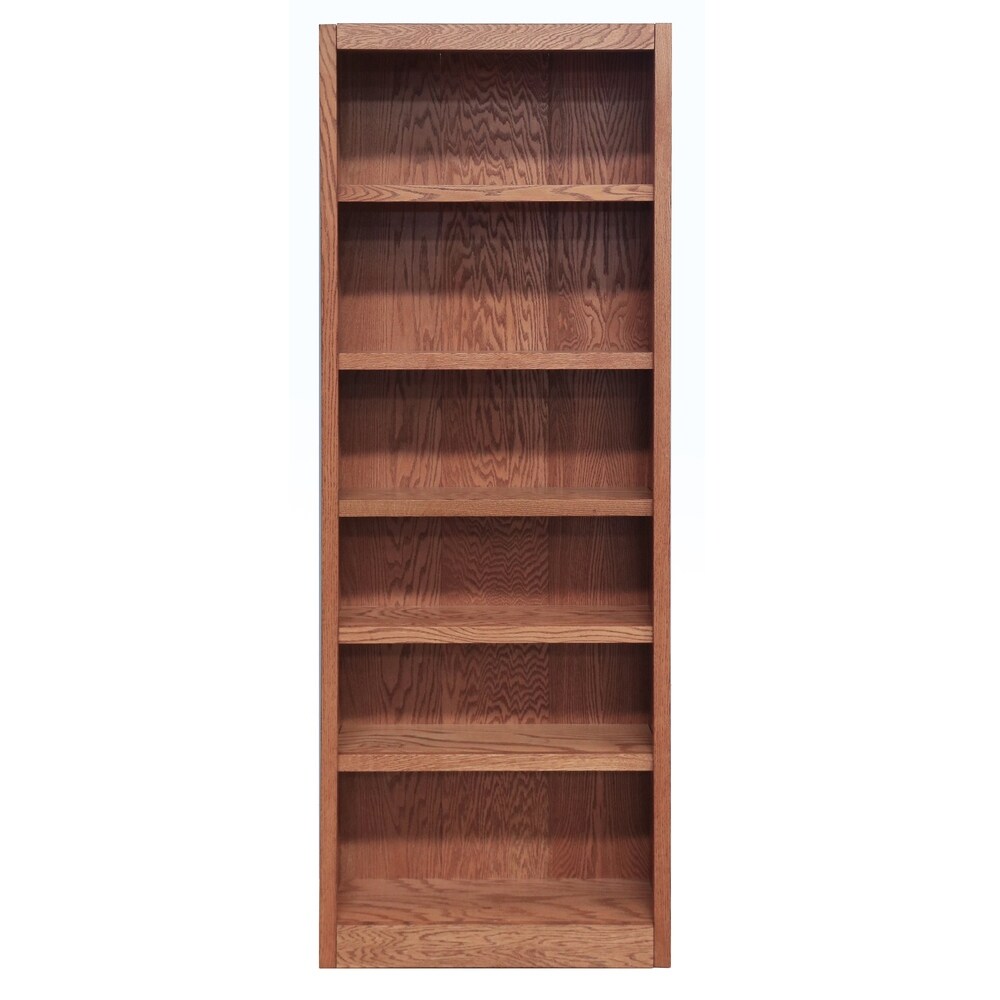 Concepts in Wood MI3084 Single Wide Bookcase  6 Shelves