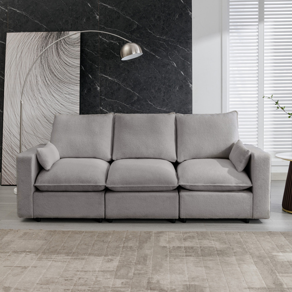 Gewnee 3 Seat Sofa   Modern   Sofas   by GEWNEE INC  Houzz