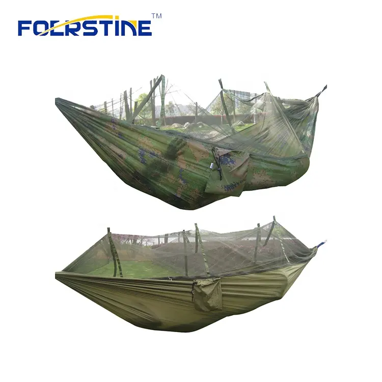 Ultra Light Portable Camping Hammock with Mosquito Net Travel Camping Hiking Trip Parachute Hammock