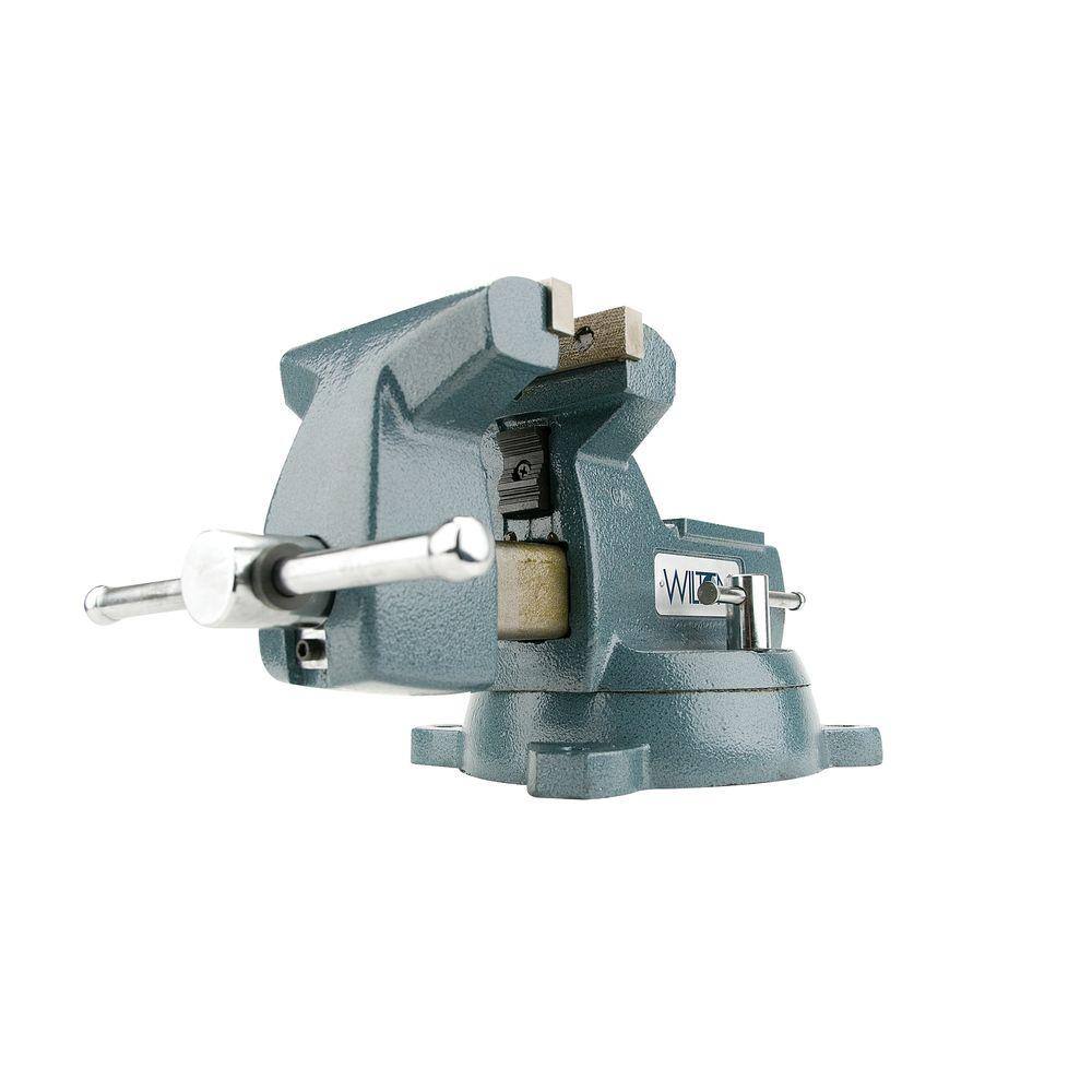 Wilton 6 in. Mechanics Vise with Swivel Base 4-216 in. Throat Depth 21500