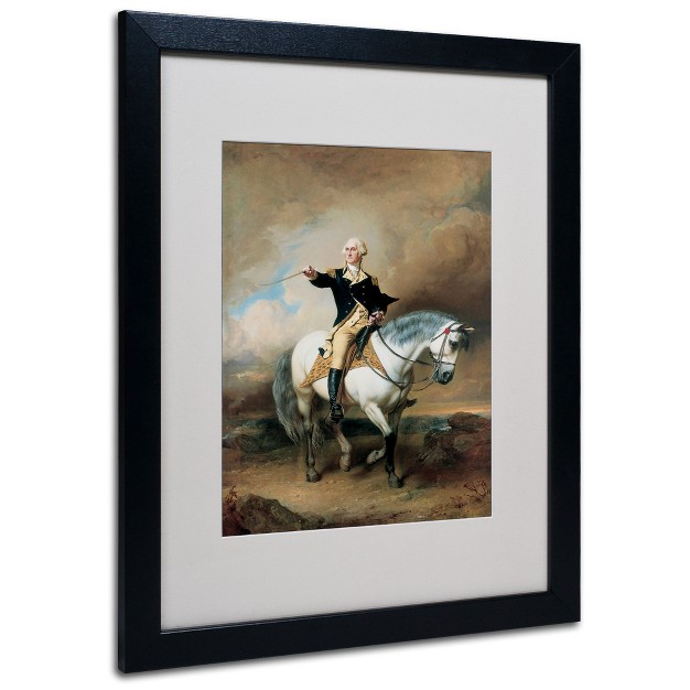 Trademark Fine Art john Faed x27 portrait Of George Washington x27 Matted Framed Art