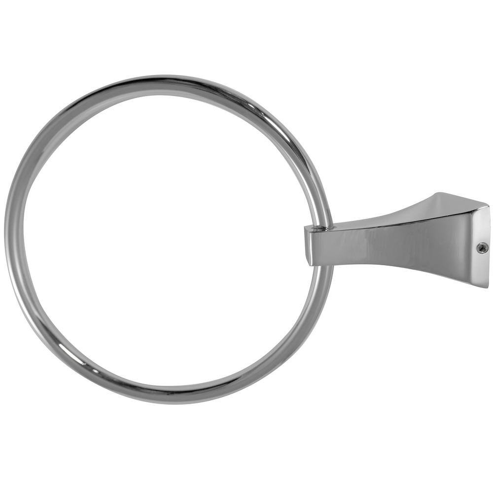 Paradise Bathworks Shangri-La Towel Ring in Chrome 64026