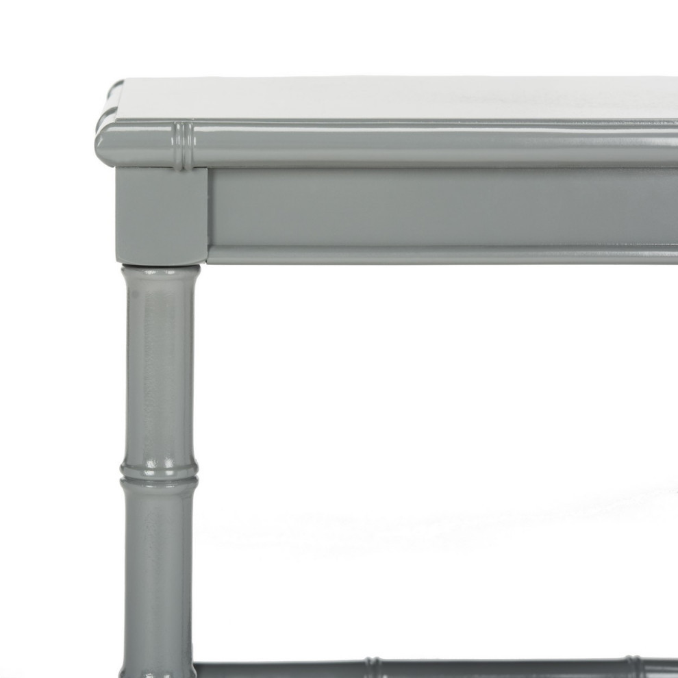 Roxie Accent Table  Gray   Asian   Side Tables And End Tables   by Rustic Home Furniture Deco  Houzz