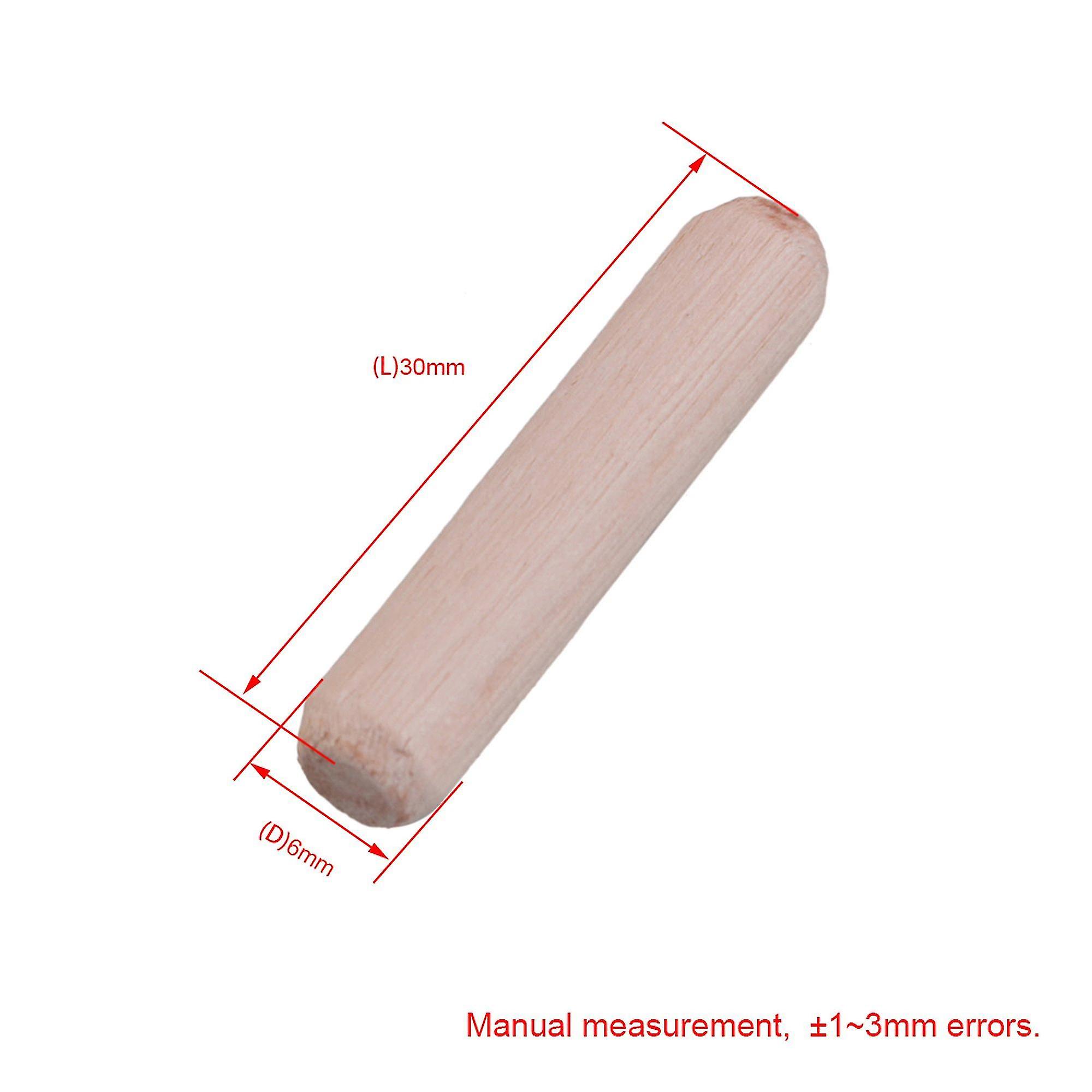 1000x Diy Eucalyptus Dowel Grooved Wood Pin Rod 3cm