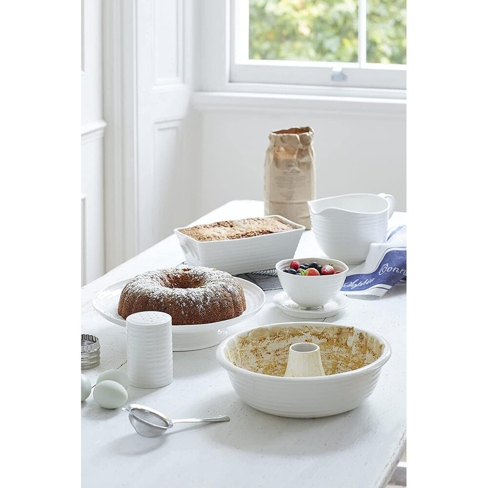 Portmeirion Sophie Conran White Berry Bowl and Stand   6.5\