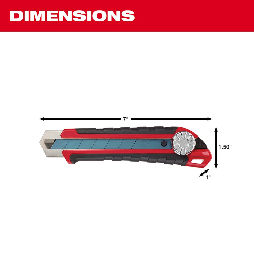 25mm Snap-Off Knife Metal Lock