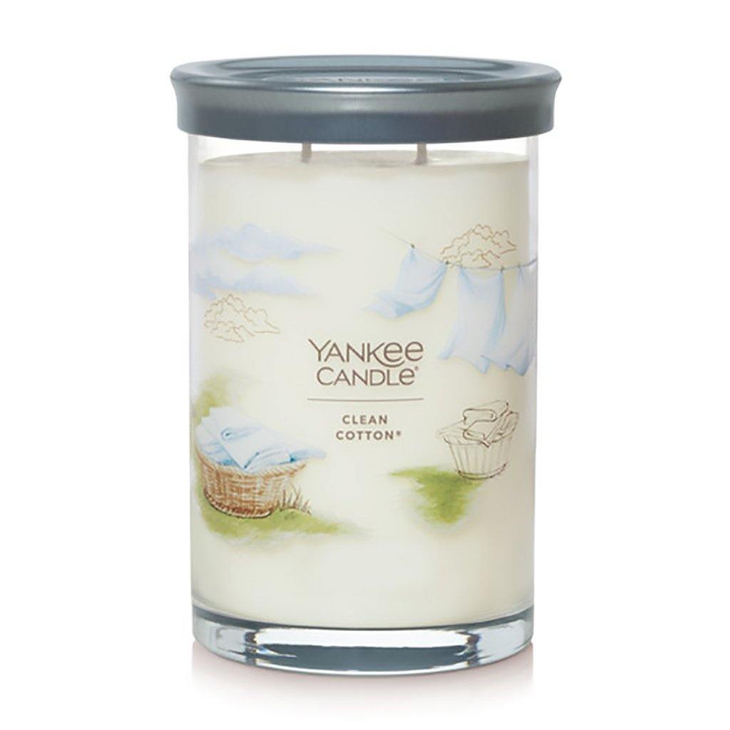 Yankee Candle  Signature Large Tumbler Candle in Clean Cotton