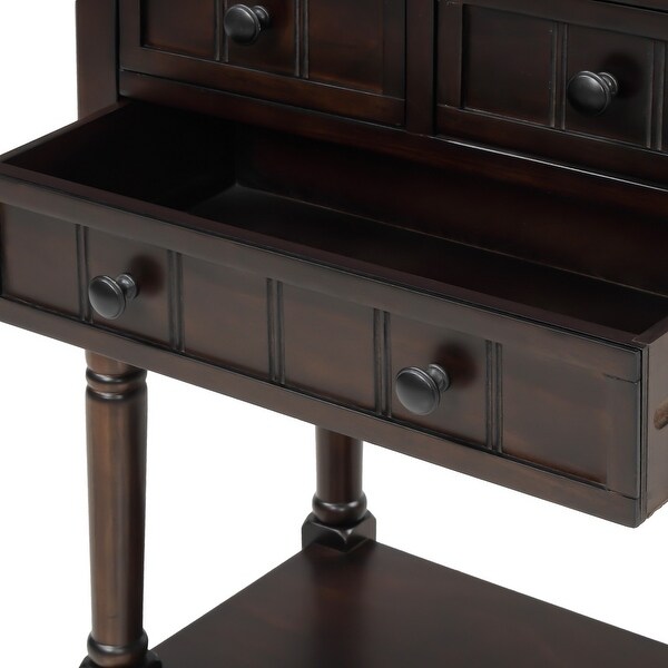 Copper Grove Colby 3-drawer Console Table with Bottom Shelf