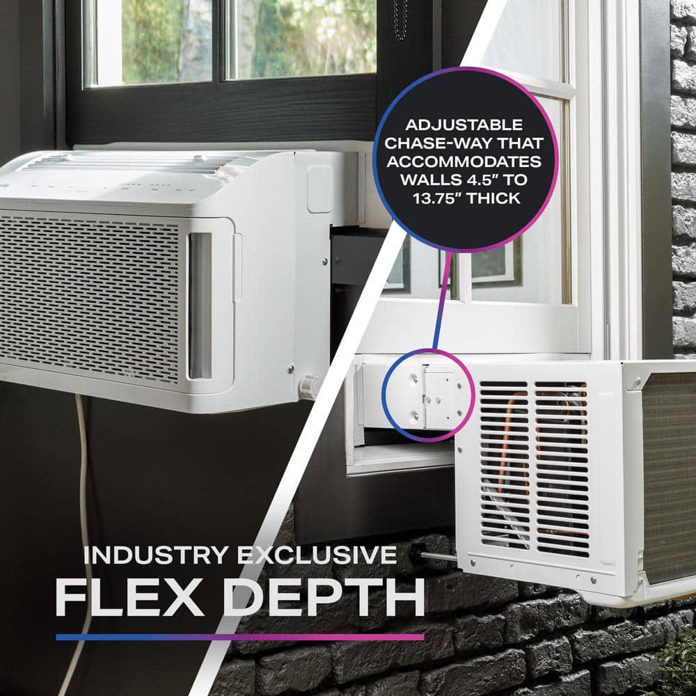 GE Profile 8300 BTU 115Volt ClearView Ultra Quiet Window Air Conditioner for MidSize Rooms Full Window View Easy Install