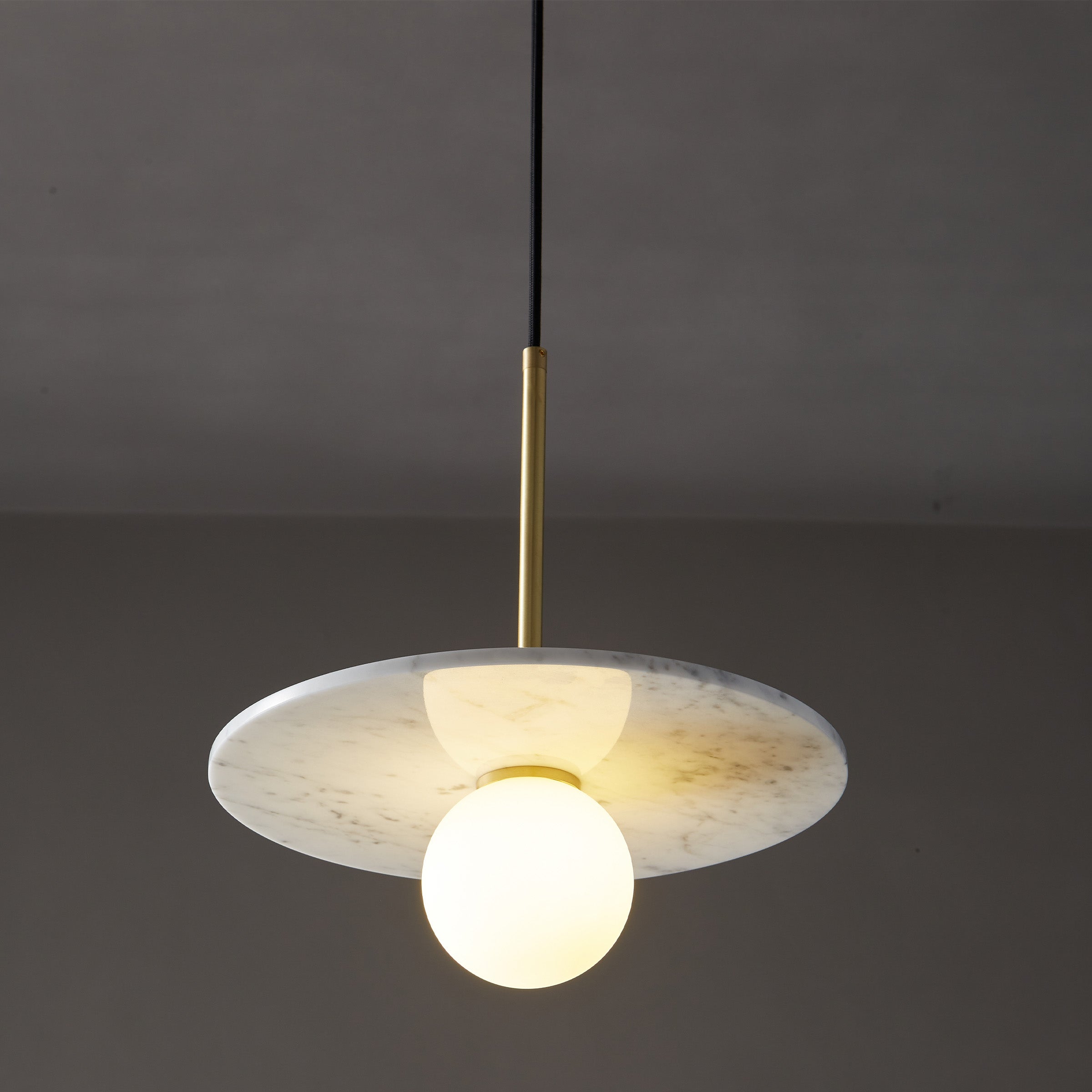 White Marble Pendant Lamp  7703S1-We