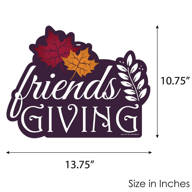 Big Dot Of Happiness Friends Thanksgiving Feast Hanging Porch Friendsgiving Party Outdoor Decorations Front Door Decor 1 Piece Sign