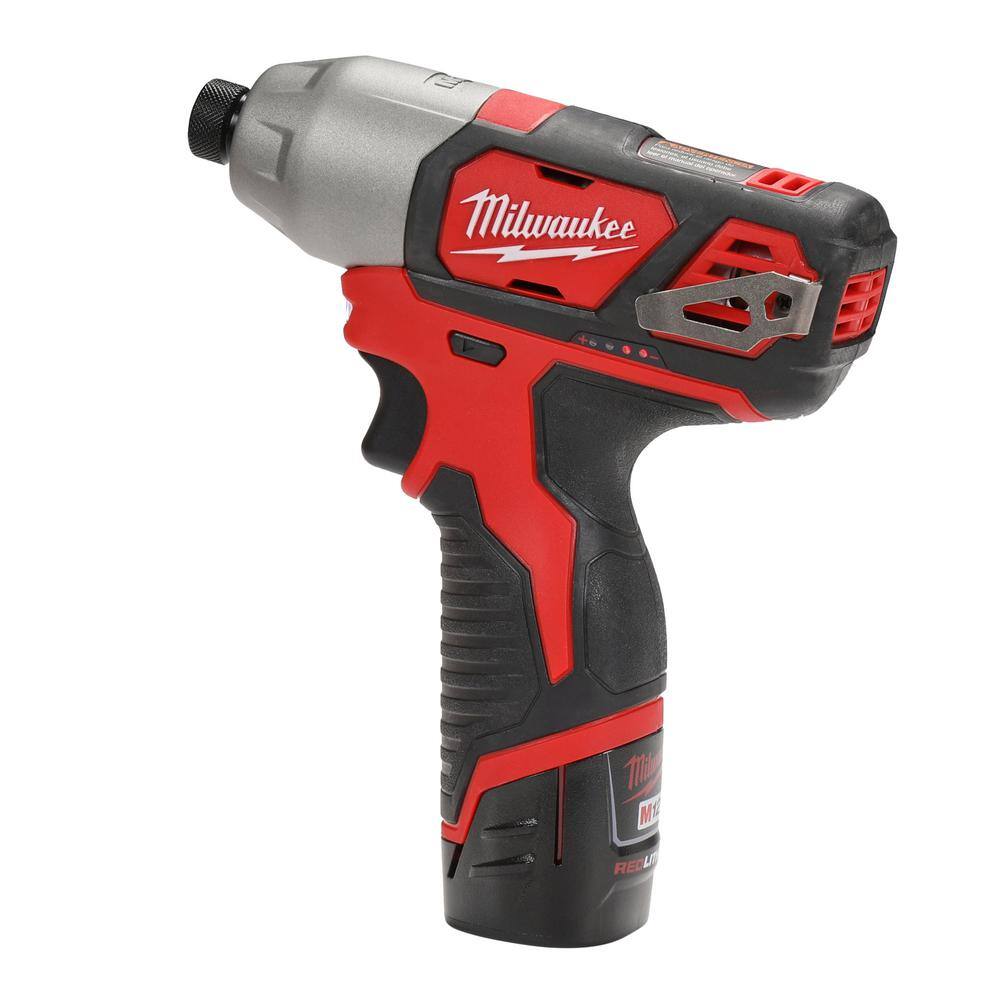 MW M12 12V Lithium-Ion Cordless Combo Kit (3-Tool) with M12 Rotary Tool 2498-23-2460-20