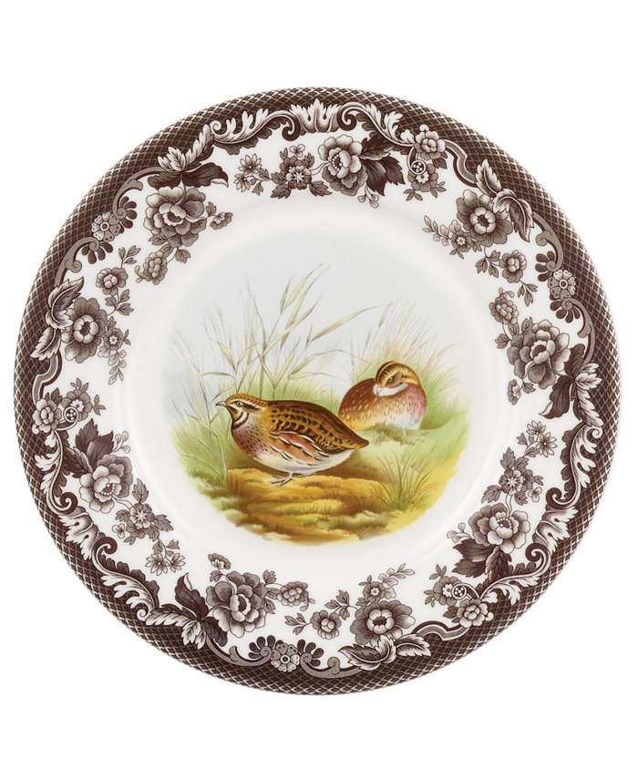 Spode Woodland  Quail Luncheon Plate