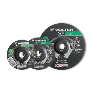 WALTER SURFACE TECHNOLOGIES ALU 7 in. x 58-11 in. Arbor x 18 in. T27 GR A-24-ALU Grinding Wheel for Aluminum (10-Pack) 08L707