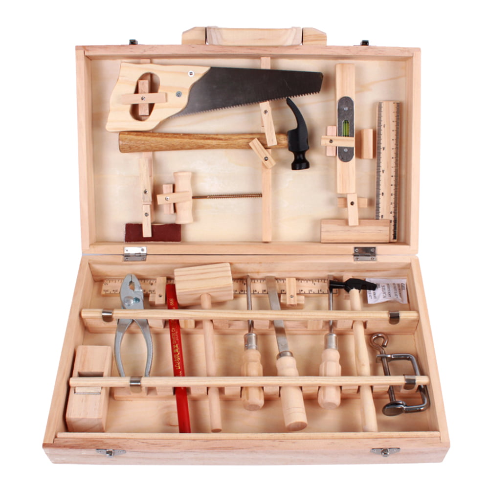 Maintenance Tools Toys Wooden Tool Set Construction Accessories Set for Kids Educational Toy Woodworking Box Puzzle Set