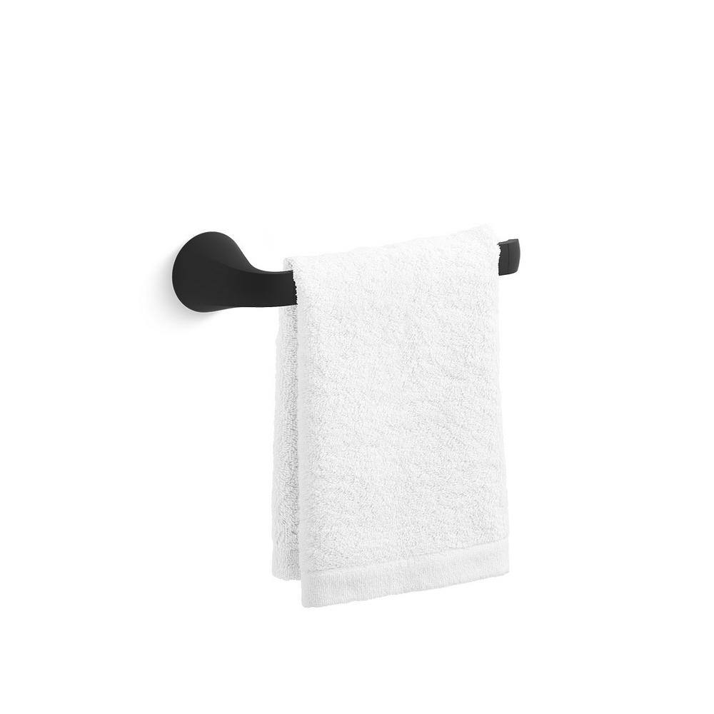 KOHLER Cursiva Towel Arm in Matte Black K-R26689-BL