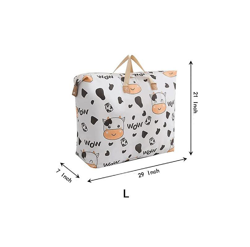 Printing Blanket Storage Bag Large Capacity Foldable Closet Organizer  Travel Package Bag for Clothes(L)