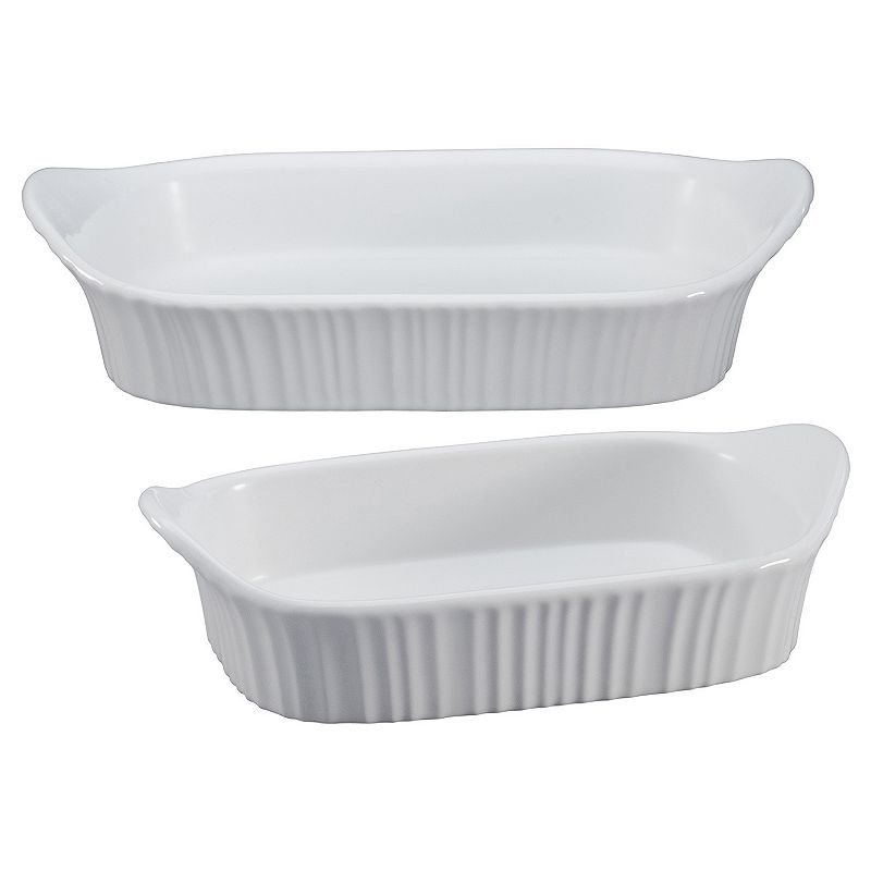 CorningWare French White Oblong Baking Dish Set