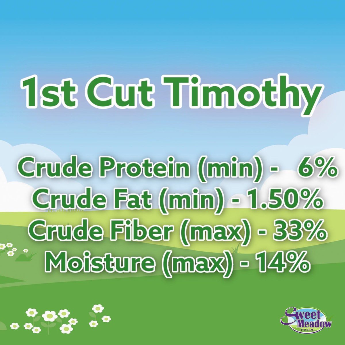 Sweet Meadow Farm 1st Cut Timothy Hay Small Pet Food