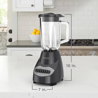 BLACK+DECKER Countertop 40 oz. 10-Speed Black Blender BL2013GG