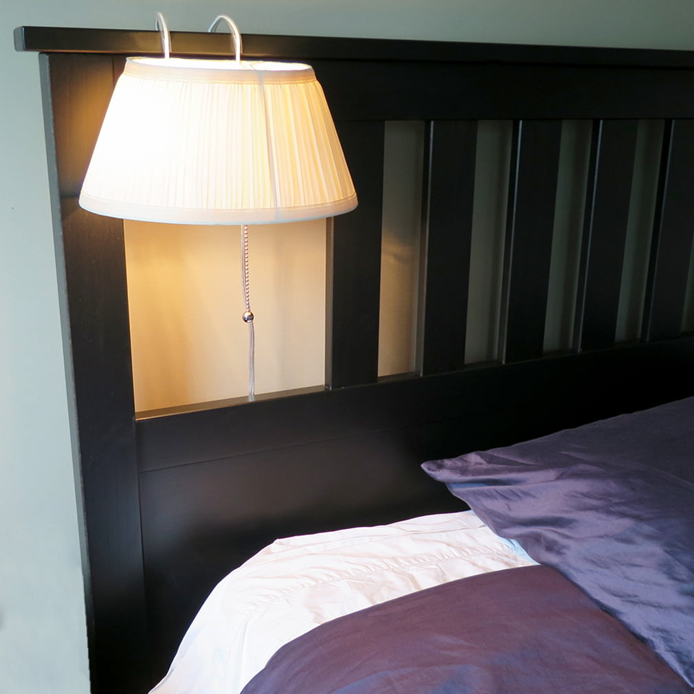 Evelots Headboard Lamp, Over The Bed Reading Light with Shade