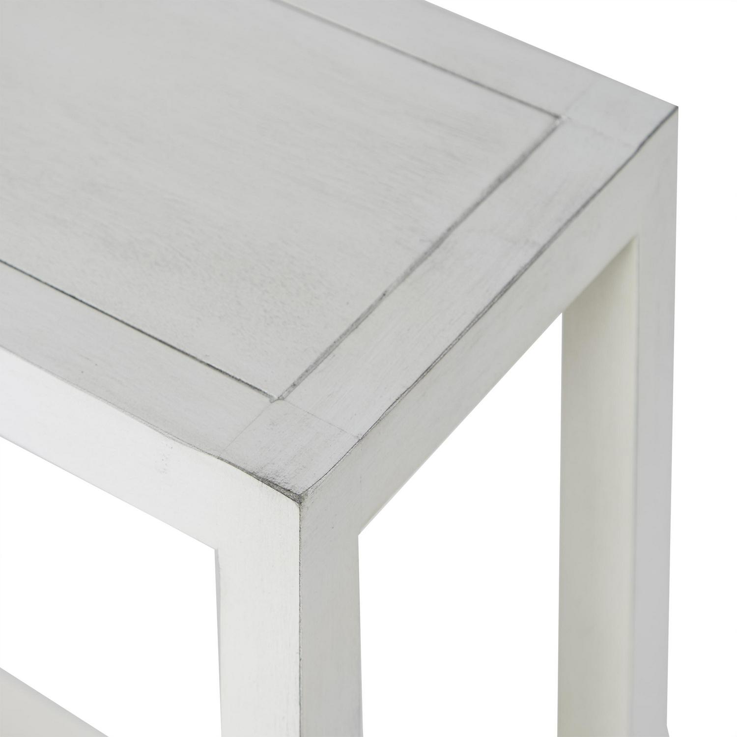 Home DA(C)cor Collection Carolina White Console Accent Table  Crowdfused