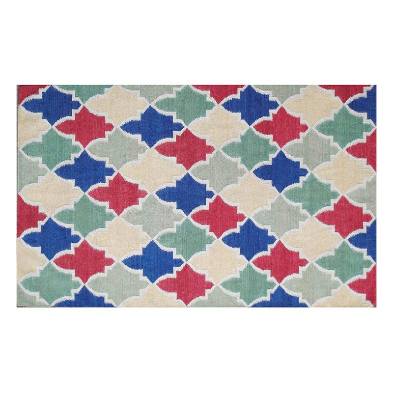 Safavieh Dhurries Colorpatch Handwoven Flatweave Wool Rug