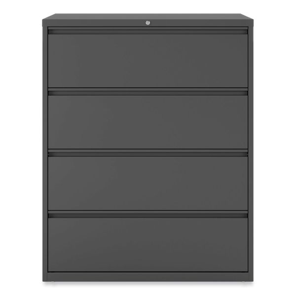 Alera Lateral File， 4 Legal/Letter/A4/A5-Size File Drawers， Charcoal， 42