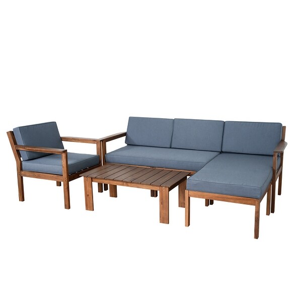 MultiPerson Sofa Set with A Small Table，Suitable for Gardens，Backyards and Balconies