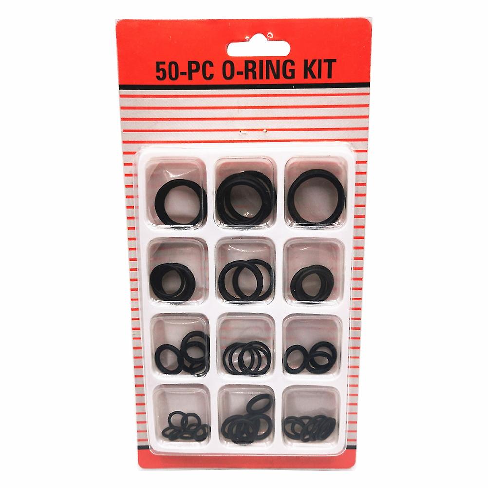 50 Pcs/Set Rubber O Ring Washer Watertightness Assortment O Rings Gasket Washer 12 Size Gaskets